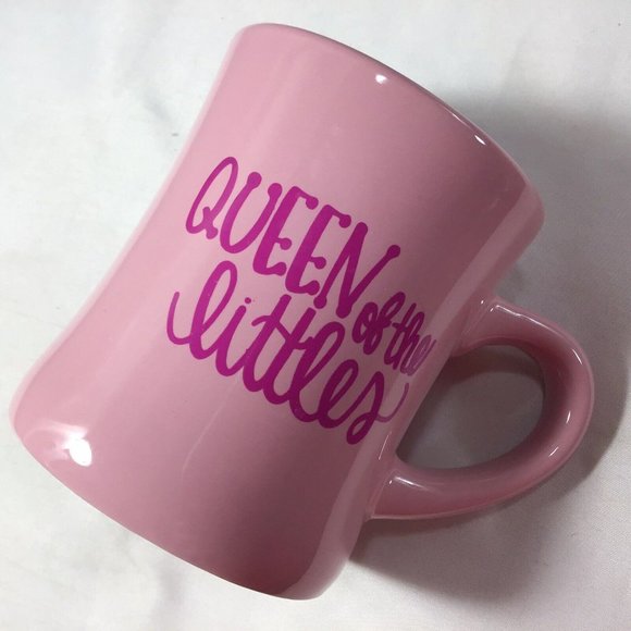Queen Of The Littles Stoneware Pink 10oz Heavy Mug - Picture 1 of 7